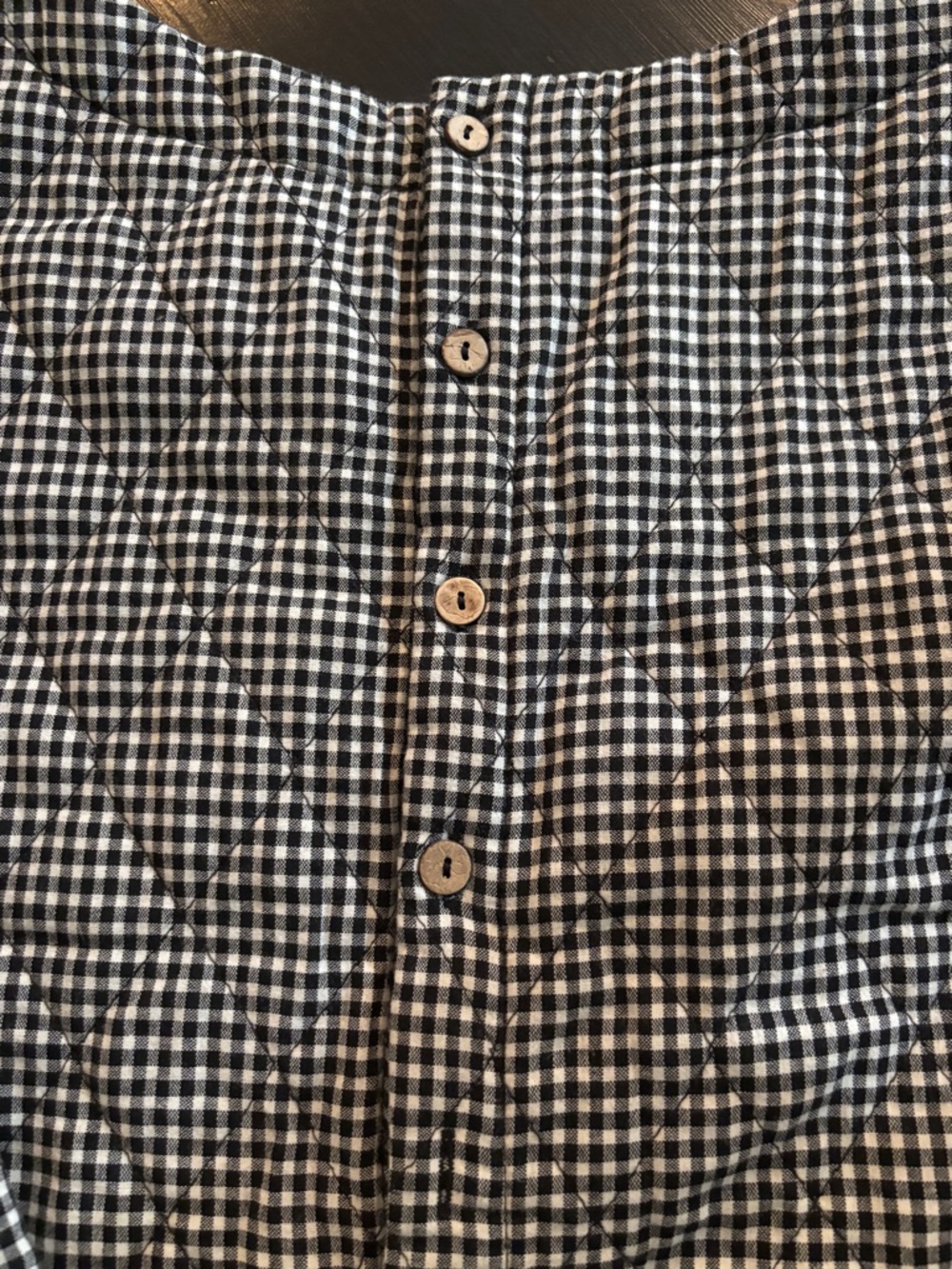 Buykud Plus Size Plaid Loose Blouse - 3/4 Sleeve Quilted Top - Picture 9 of 9